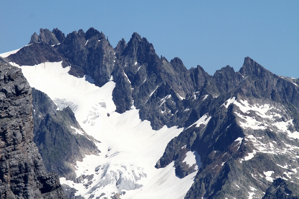 Landscape rock mountain snow