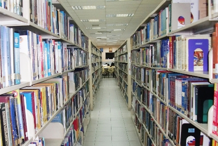 Book building education aisle Photo