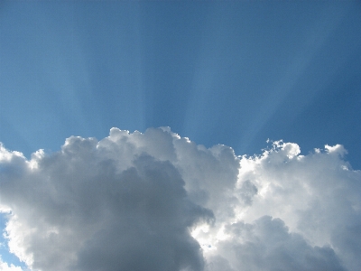 Glowing cloud sky white Photo