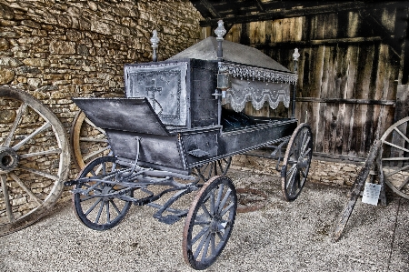 Antique wheel cart old Photo