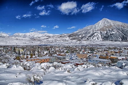 風景 自然 山 雪 写真