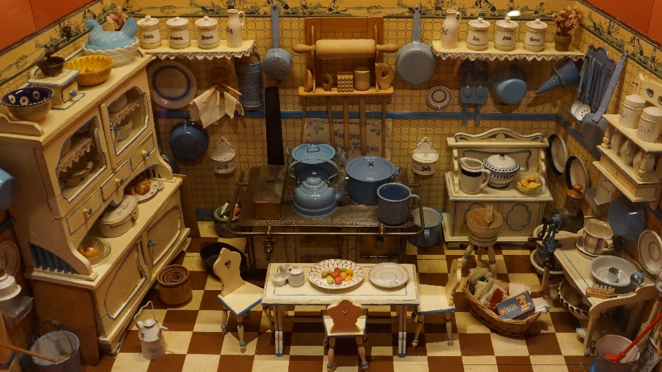 Museu equipamento cozinha brinquedo