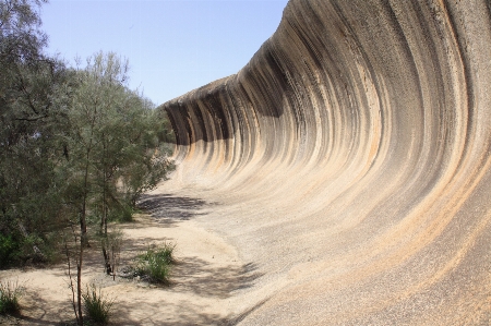 Sand rock wave formation Photo