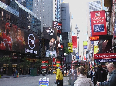 Pedestrian road street advertising Photo