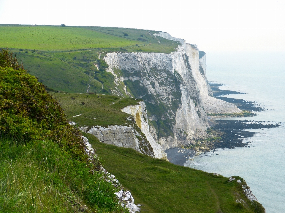 Sea coast path cliff