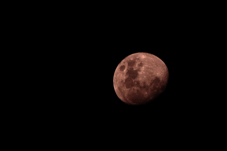 Black and white atmosphere moon full