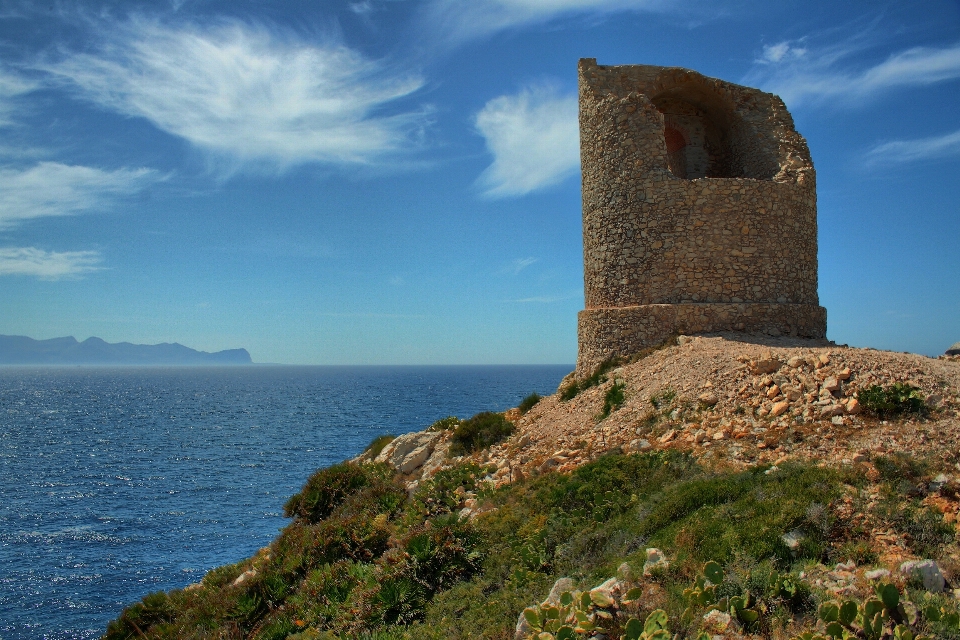 Paysage mer côte rock