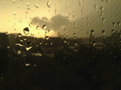 Light sunlight morning rain Photo