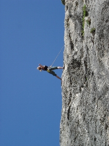 Rock rope sport adventure Photo