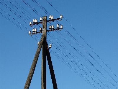 Foto Langit angin kabel garis