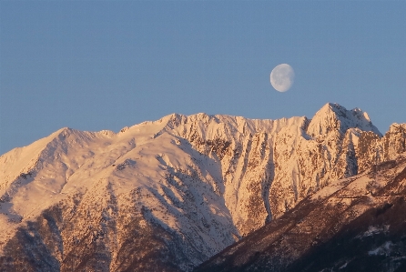 Foto Paisagem montanha neve colina