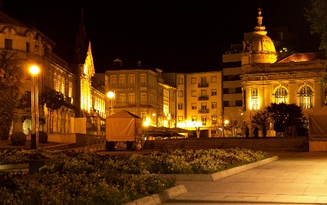 Light night town palace Photo