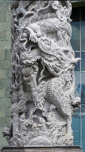 Foto Arsitektur monumen patung cina