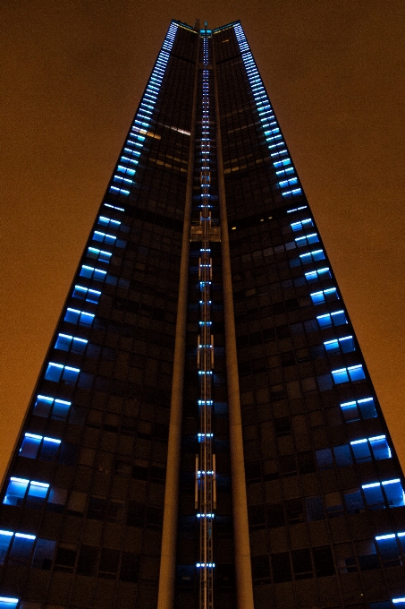 Lumière nuit paris gratte-ciel