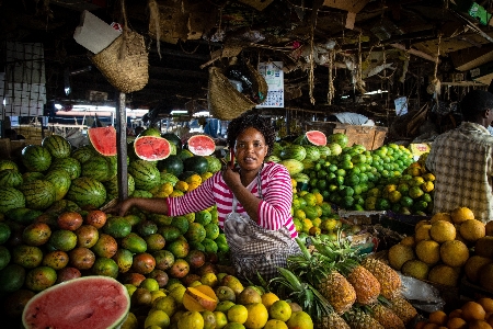 Plant woman fruit city Photo