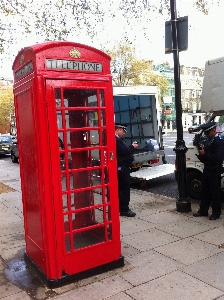 街 都市 赤 電話 写真