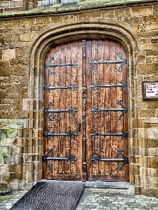 Die architektur holz fenster gebäude Foto