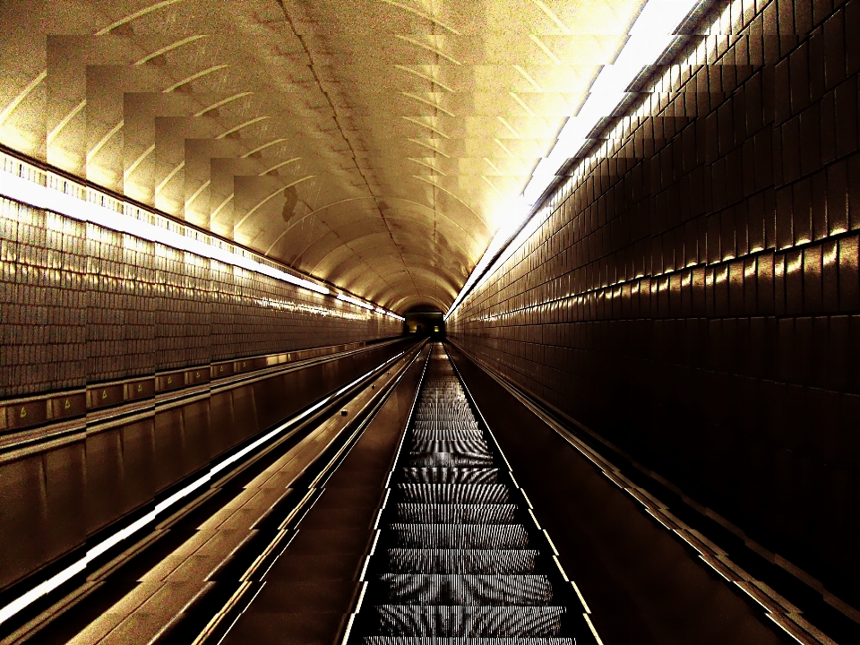 Luz abstracto arquitectura túnel