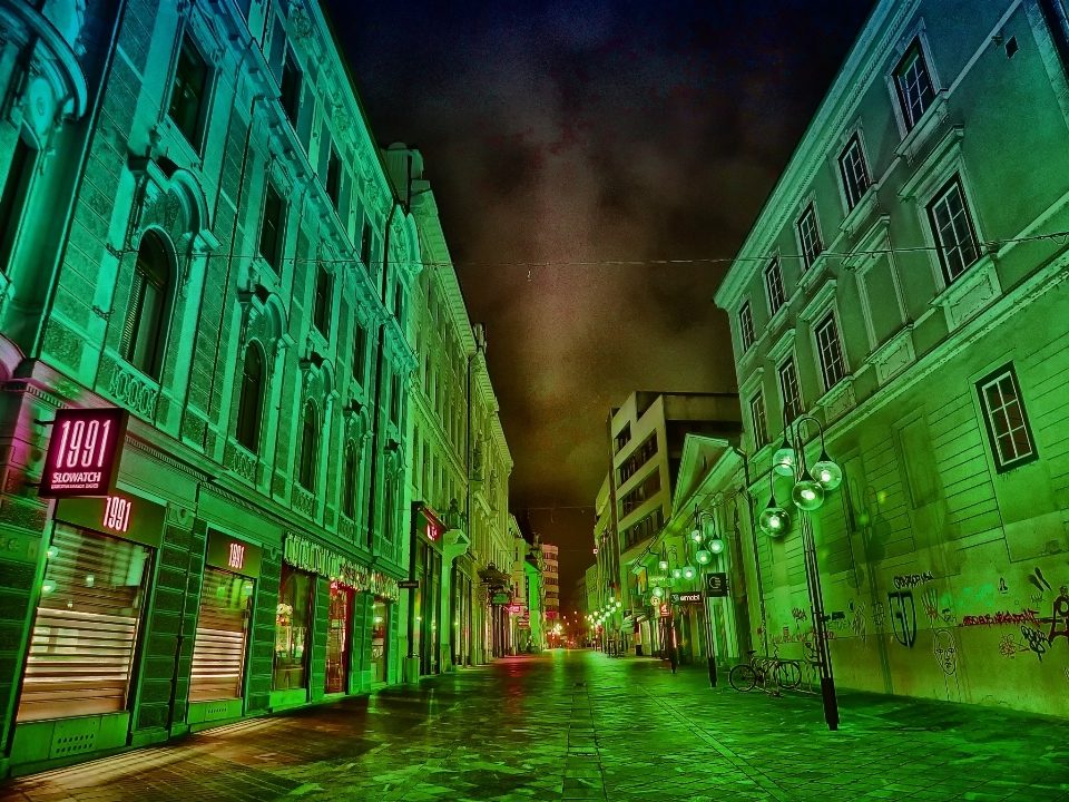 Luz arquitectura cielo noche