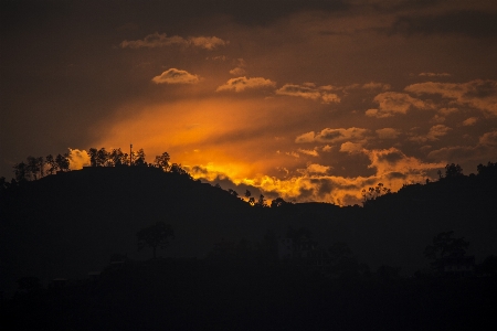 Horizon mountain cloud sky Photo