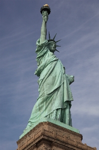 Foto New york monumen patung liberty