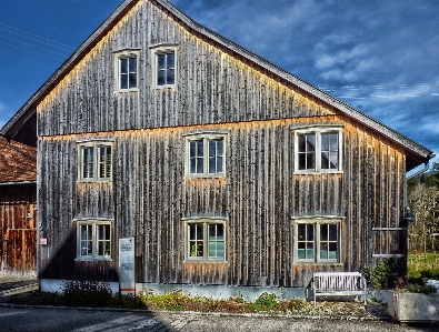 Architecture sky wood house Photo