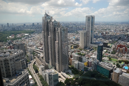 スカイライン 写真撮影 建物 街 写真