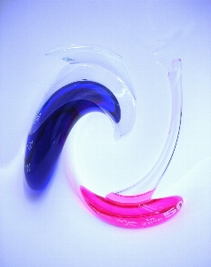 Hand spiral- lila glas Foto