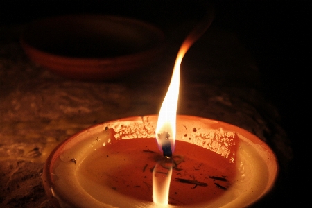 Light flame fire candle Photo