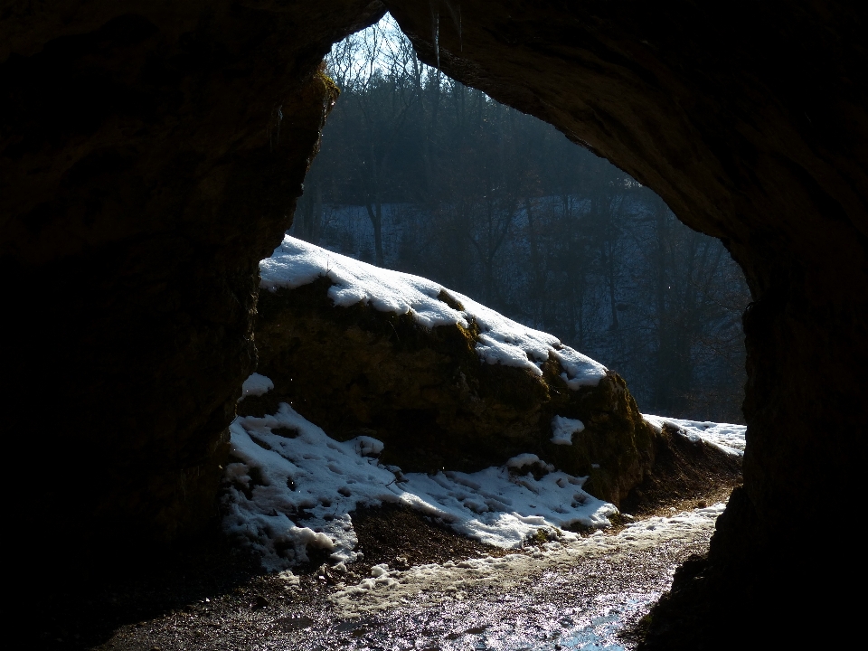 Rock formation grotte réflexion