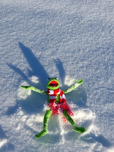 Snow cold winter jumping Photo