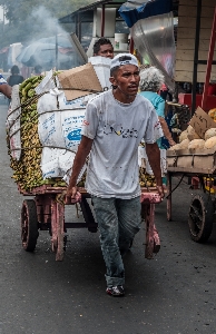 Man working road street Photo