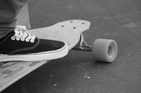 Table shoe black and white Photo