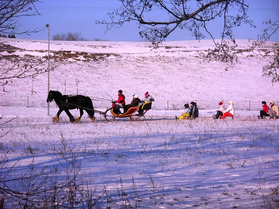 Krajobraz natura śnieg zima