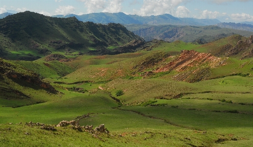 Landscape grass wilderness mountain Photo