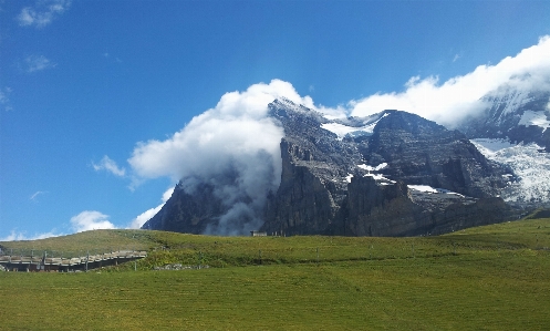 Landscape wilderness mountain cloud Photo