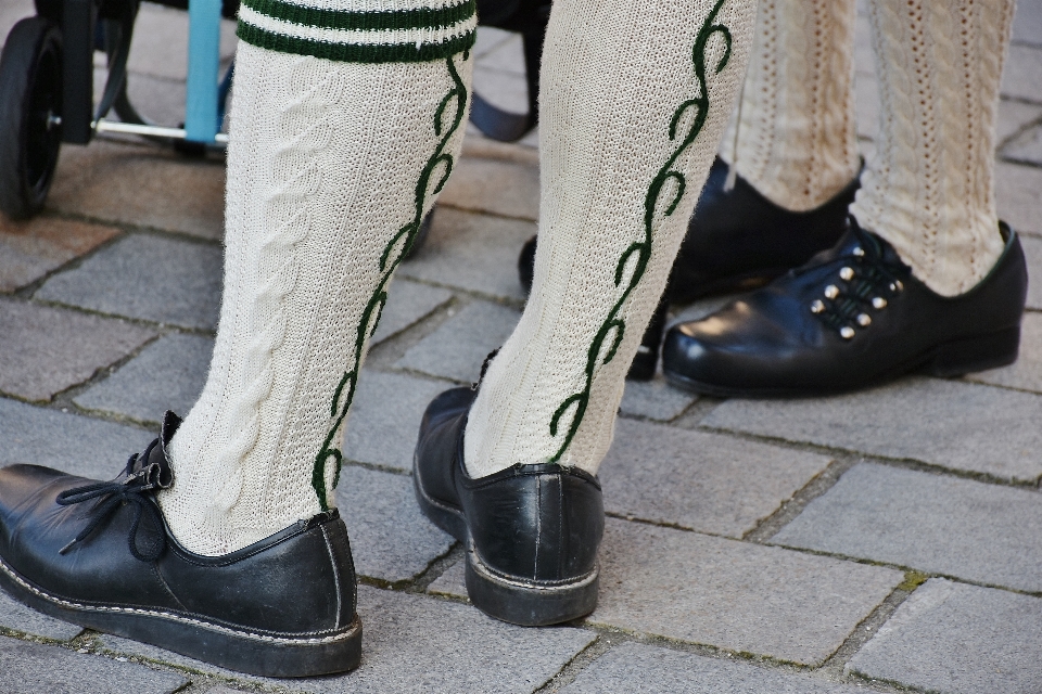 Person shoe leather feet