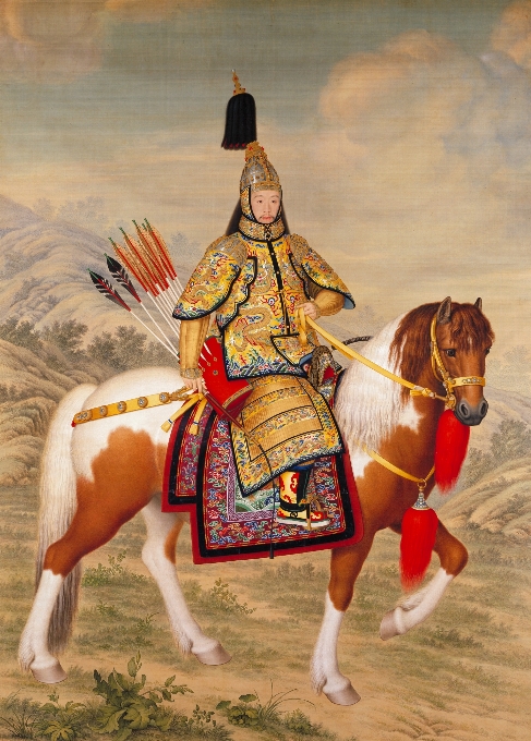 Chinês cavalo obra de arte pintura