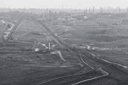 Open smoke asphalt transport Photo