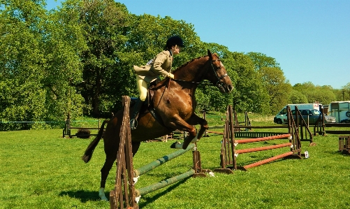 Outdoor track sport jumping Photo