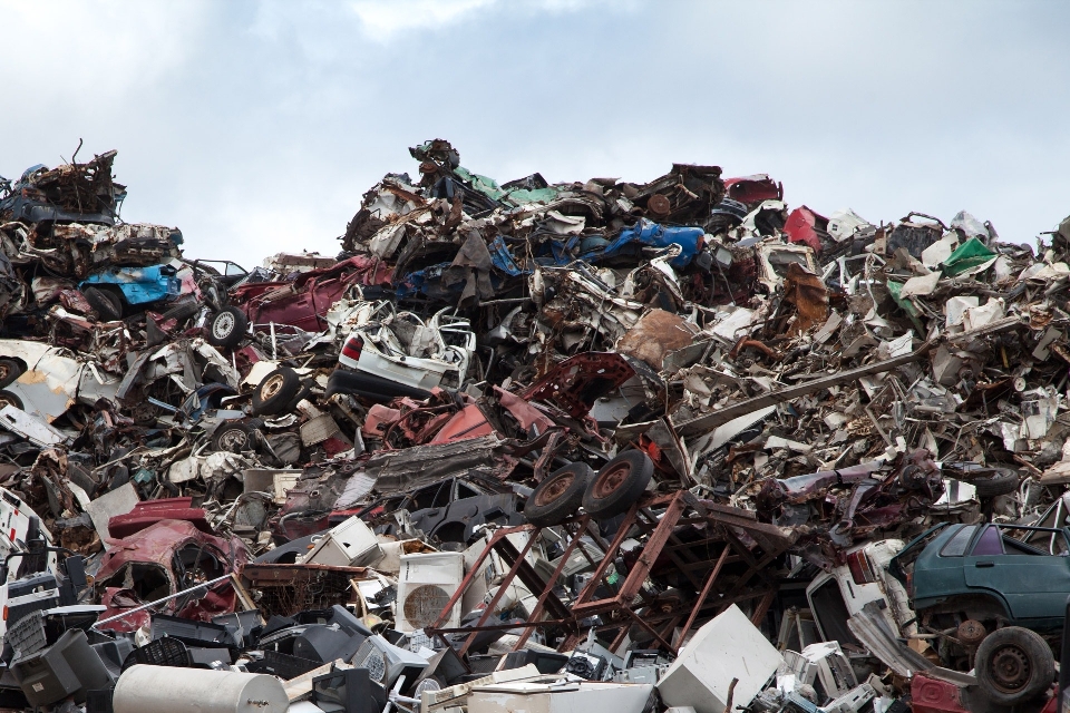 Rust pile metal junk