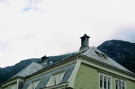 Berg schnee winter wolke Foto