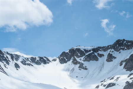 山 雪 寒い 冬 写真