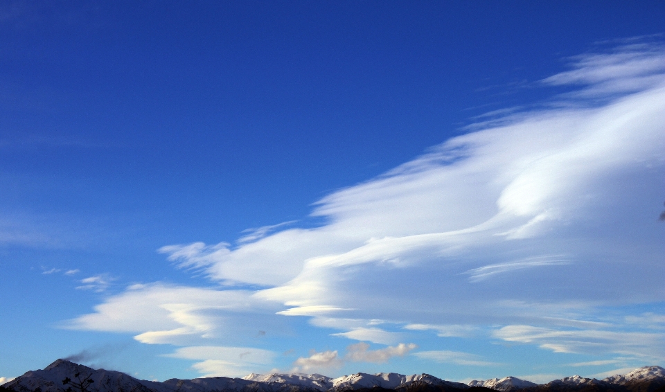 Paisaje horizonte montaña nube