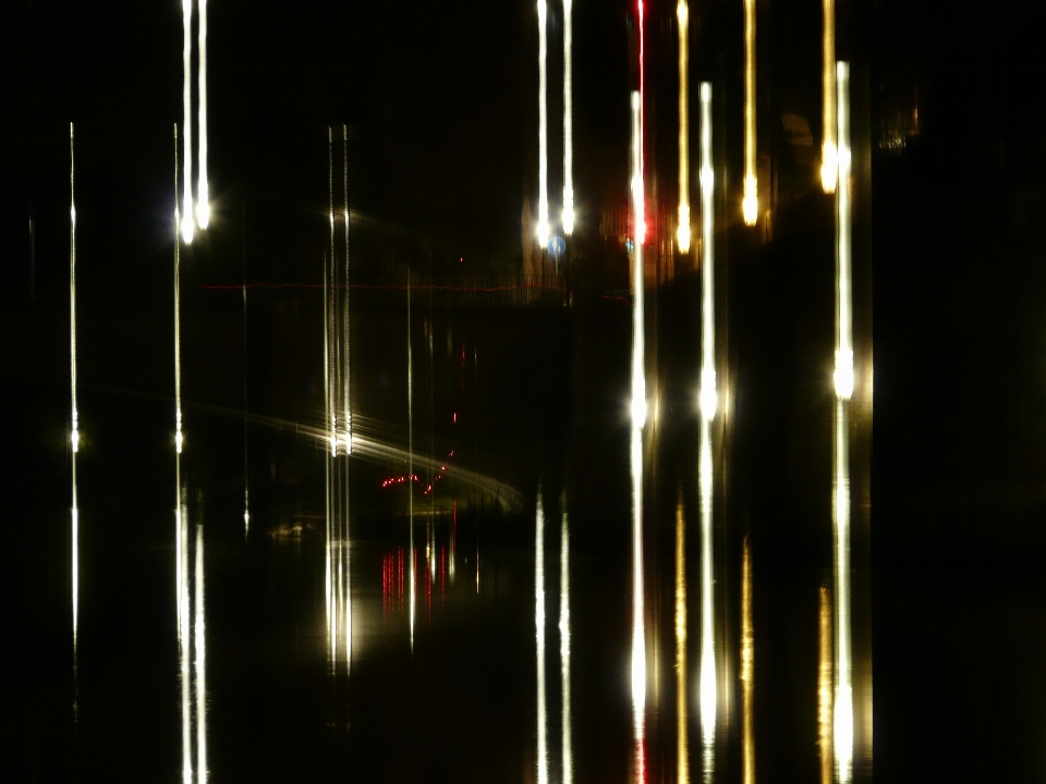 Eau lumière nuit rivière