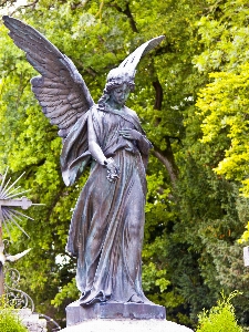 Foto Monumento fêmea estátua cemitério