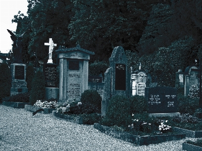 Photo Neige hiver cimetière pierre tombale