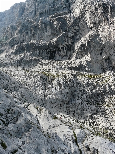 Rock berg schnee schlucht Foto