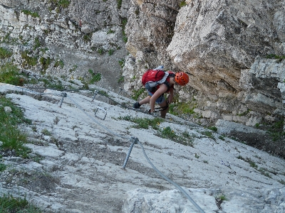 Rock walking mountain trail Photo