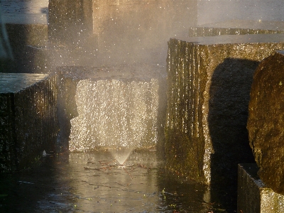 Water rock sunlight morning Photo